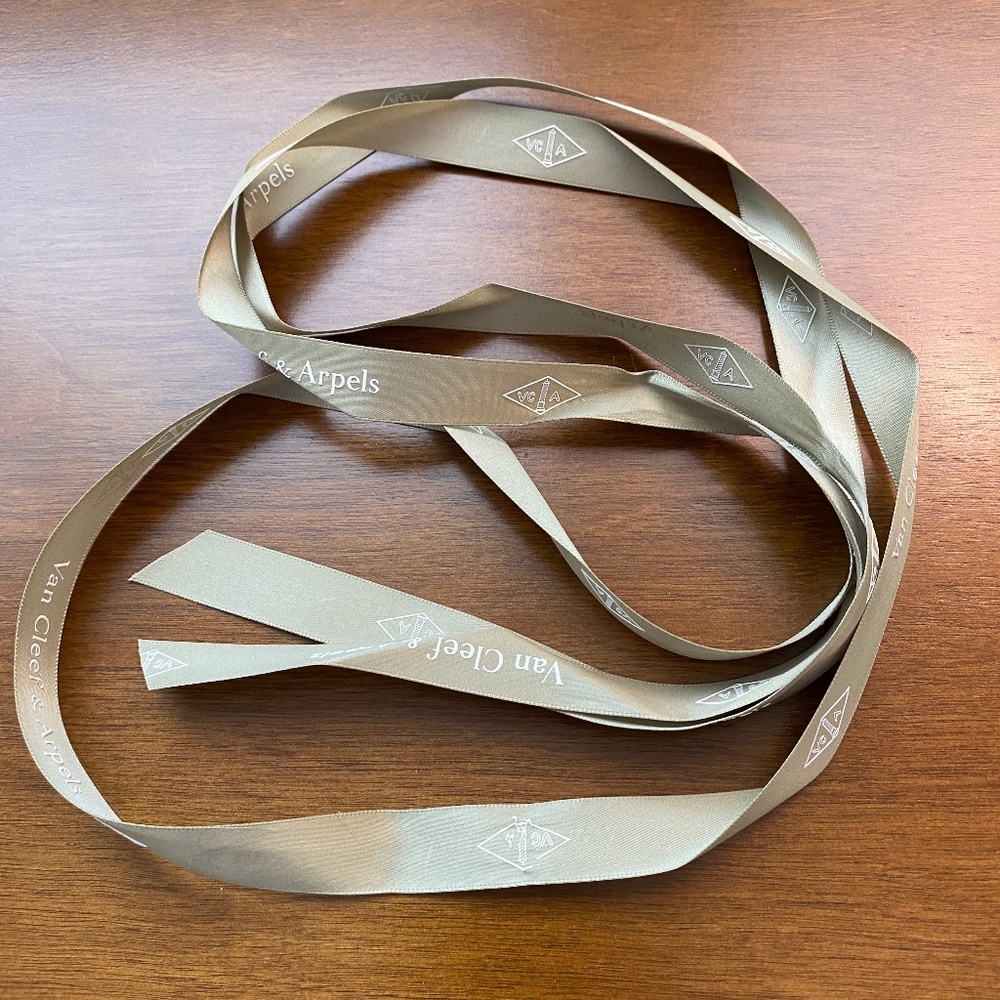 Van Cleef and Arpels Extra long piece of ribbon 63”